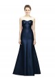 Dark Navy Mermaid Strapless Long Bridesmaid Dress Hobart