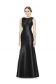 Keyhole Back Black Mermaid High Neck Sleeveless Long Bridesmaid Dress Hobart