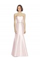 Pink Mermaid Strapless Long Bridesmaid Dress Hobart
