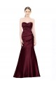 Low Back Burgundy Mermaid Sweetheart Long Formal Evening Gown / Prom Dress / Bridesmaid Dress Hobart