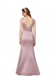 V-Back Burgundy Sheath V-Neck Long Formal Evening Gown / Prom Dress / Bridesmaid Dress Hobart