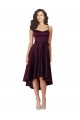 Open Back Grape A-Line Scoop Neck Neck Short High Low Prom Dress / Bridesmaid Dress Hobart