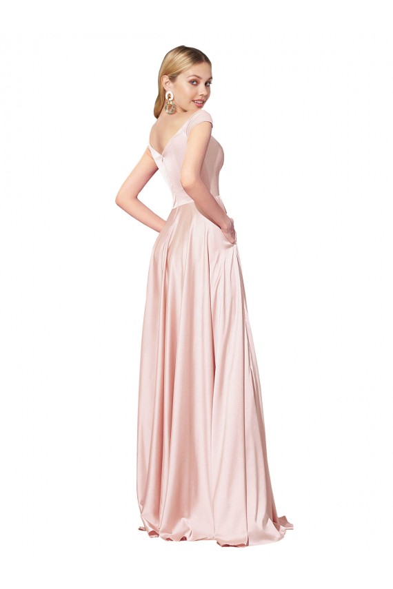 Pink A-Line High Neck Long Formal Evening Gown / Prom Dress / Bridesmaid Dress Hobart