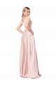 Pink A-Line High Neck Long Formal Evening Gown / Prom Dress / Bridesmaid Dress Hobart