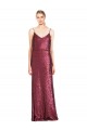 Burgundy A-Line High Neck Long Formal Evening Gown / Prom Dress / Bridesmaid Dress Hobart