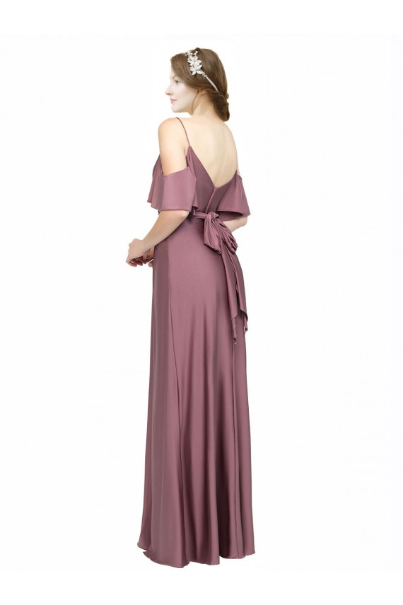 Low Back Sheath Off the Shoulder Long Formal Evening Gown / Prom Dress / Bridesmaid Dress Hobart