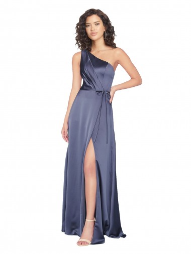 Dusk A-Line One Shoulder Long Formal Evening Gown / Prom Dress / Bridesmaid Dress Hobart