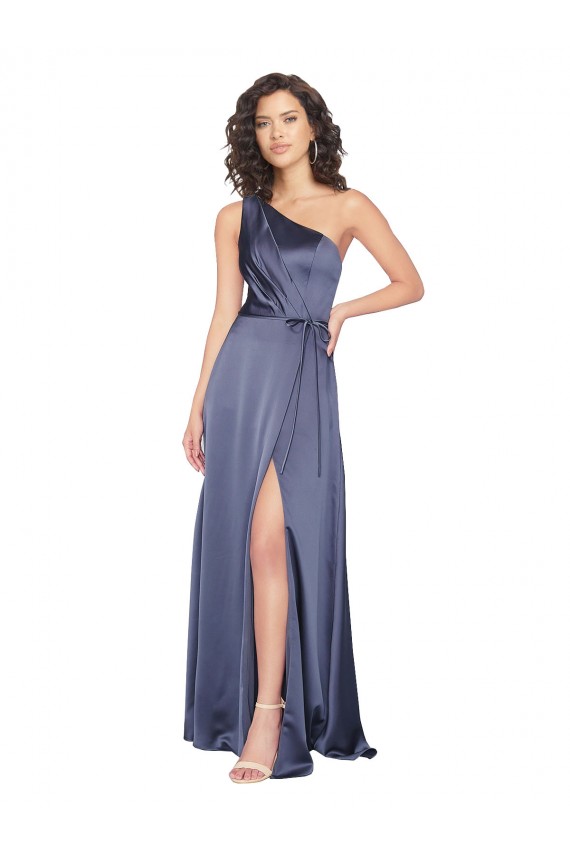 Dusk A-Line One Shoulder Long Formal Evening Gown / Prom Dress / Bridesmaid Dress Hobart