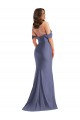 Low Back French Blue Mermaid Off the Shoulder Long Black Tie Plus Size Evening Gown / Prom Dress / Bridesmaid Dress Hobart