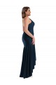 Dark Navy Mermaid Spaghetti Straps Long High Low Plus Size Evening Gown / Prom Dress / Bridesmaid Dress Hobart