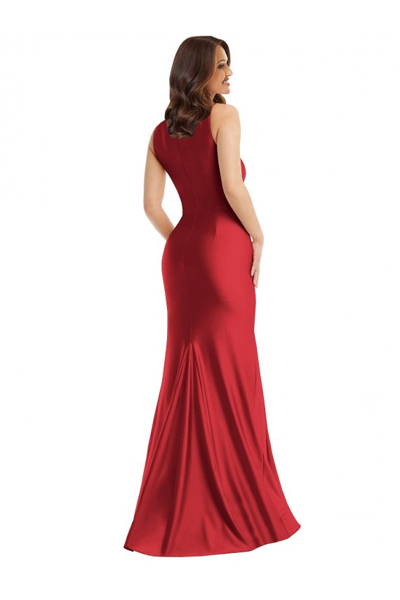 Red Mermaid Square Neck Long Formal Plus Size Evening Gown / Prom Dress / Bridesmaid Dress Hobart