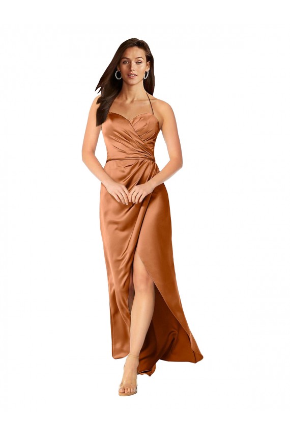 Low Back Orange A-Line Sweetheart Long High Low Evening Gown / Prom Dress / Bridesmaid Dress Hobart