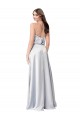 Open Back Fog A-Line Halter Neck Long Formal Evening Gown / Bridesmaid Dress Hobart