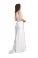 White A-Line One Shoulder Long Wedding Dress Hobart