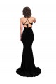 Open Back Black Mermaid V-Neck Long Formal Evening Gown / Prom Dress / Bridesmaid Dress Hobart