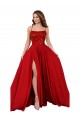 Open Back Red A-Line Square Neck Long Semi Formal Evening Dress / Prom Dress / Bridesmaid Dress Hobart