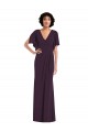 Grape Sheath V-Neck Long Formal Evening Gown / Prom Dress / Bridesmaid Dress Hobart