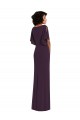 Grape Sheath V-Neck Long Formal Evening Gown / Prom Dress / Bridesmaid Dress Hobart