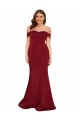 Burgundy Mermaid Off the Shoulder Long Formal Plus Size Evening Gown / Prom Dress / Bridesmaid Dress Hobart