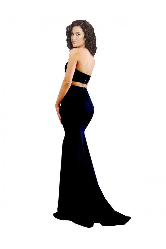 Low Back Black Mermaid High Neck Long Formal Evening Gown / Prom Dress / Bridesmaid Dress Hobart