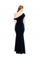 Dark Navy Mermaid One Shoulder Long Formal Evening Gown / Prom Dress / Bridesmaid Dress Hobart