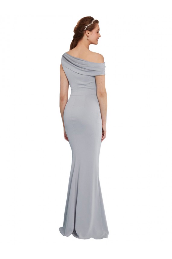 Grey Mermaid One Shoulder Long Formal Dress / Bridesmaid Dress Hobart