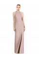 Open Back Dusty Pink Trumpet Halter Neck Long Semi Formal Evening Dress / Bridesmaid Dress Hobart