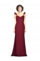 Burgundy Mermaid Strapless Long Prom Dress / Bridesmaid Dress Hobart