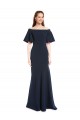 Dark Navy Mermaid Off the Shoulder Long Bridesmaid Dress / Formal Dress Hobart
