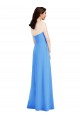Low Back Peacock Blue Trumpet Strapless Long Semi Formal Evening Dress / Prom Dress / Bridesmaid Dress Hobart