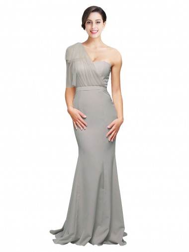 Low Back Oyster Silver Mermaid Sweetheart Sweep Train Formal Evening Gown / Prom Dress / Bridesmaid Dress Hobart