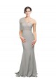 Low Back Oyster Silver Mermaid Sweetheart Sweep Train Formal Evening Gown / Prom Dress / Bridesmaid Dress Hobart