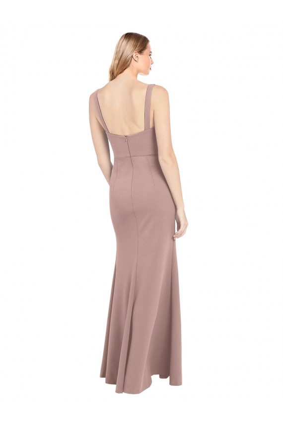 Dusty Pink Mermaid High Neck Long Prom Dress / Bridesmaid Dress Hobart