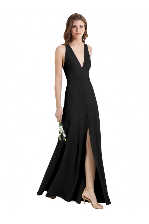 Black Sheath High Neck Long Formal Evening Gown / Prom Dress / Bridesmaid Dress Hobart
