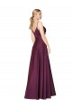 V-Back Wild Berry A-Line High Neck Long Formal Evening Gown / Prom Dress / Bridesmaid Dress Hobart