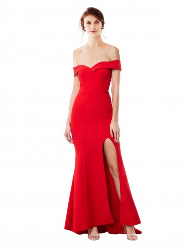 Red Mermaid High Neck Long Formal Evening Dress / Prom Dress / Bridesmaid Dress Hobart