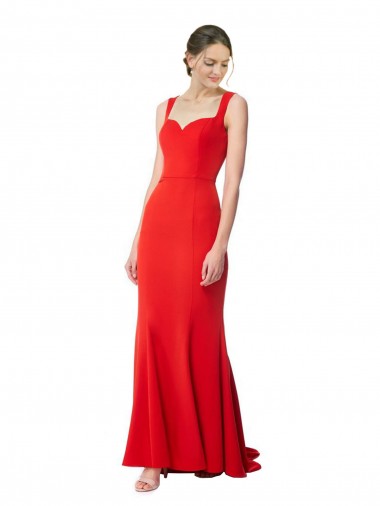 Red Mermaid High Neck Long Formal Evening Gown / Prom Dress / Bridesmaid Dress Hobart
