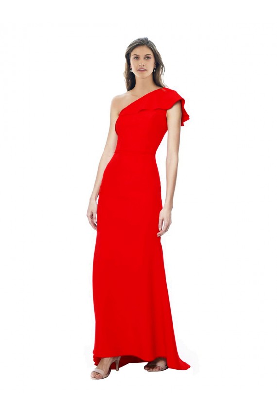 Red Mermaid High Neck Long Formal Dress / Bridesmaid Dress Hobart