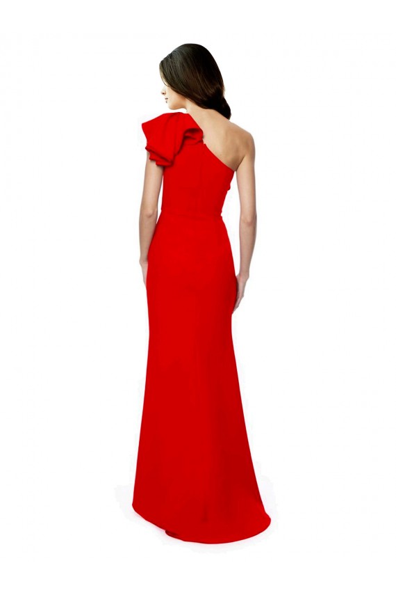 Red Mermaid High Neck Long Formal Dress / Bridesmaid Dress Hobart