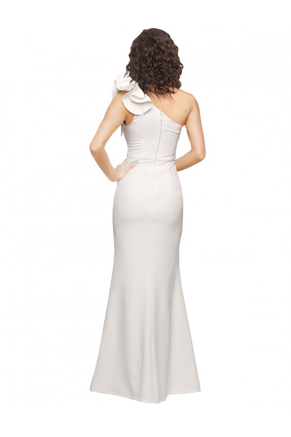 Ivory Sheath One Shoulder Long Formal Evening Gown / Prom Dress / Bridesmaid Dress Hobart