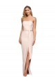 Low Back Nude Sheath Strapless Long Formal Evening Gown / Prom Dress / Bridesmaid Dress Hobart