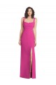 Low Back Fuchsia Trumpet Square Neck Long Semi Formal Evening Dress / Prom Dress / Bridesmaid Dress Hobart