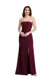 Burgundy Gold Trumpet Strapless Long Semi Formal Evening Dress / Prom Dress / Bridesmaid Dress Hobart