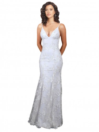 Open Back White Mermaid High Neck Long Formal Evening Gown / Prom Dress / Bridesmaid Dress Hobart
