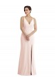 V-Back Pink Trumpet V-Neck Long Formal Evening Gown / Prom Dress / Bridesmaid Dress Hobart