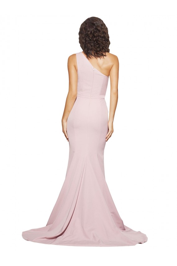 Mauve Sheath One Shoulder Sweep Train Semi Formal Evening Dress / Prom Dress / Bridesmaid Dress Hobart