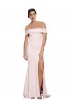 Low Back Pink Sheath Square Neck Sweep Train Formal Evening Gown / Prom Dress / Bridesmaid Dress Hobart