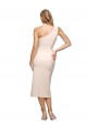 Nude Sheath One Shoulder Midi Length Formal Evening Gown / Prom Dress / Bridesmaid Dress Hobart