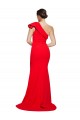 Red Sheath One Shoulder Sweep Train Semi Formal Evening Dress / Prom Dress / Bridesmaid Dress Hobart