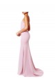 Open Back Pink Mermaid, Sheath Square Neck Long Prom Dress / Bridesmaid Dress Hobart